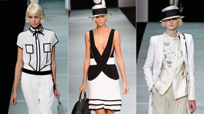 Illustration for article titled Armani Is Black & White & Sharp All Over